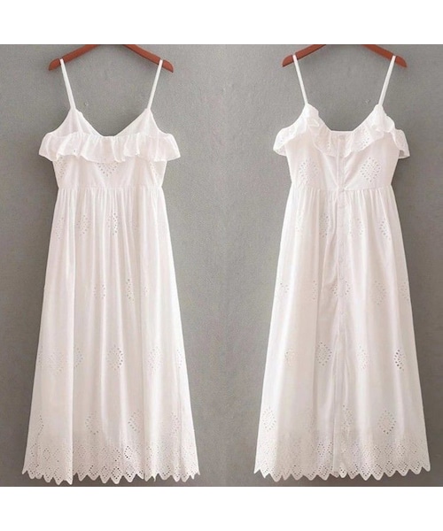 ZARA(ザラ)の「パーフォレーション加工&刺繍入りワンピース ZARA(ザラ)の「パーフォレーション加工&刺繍入りワンピース