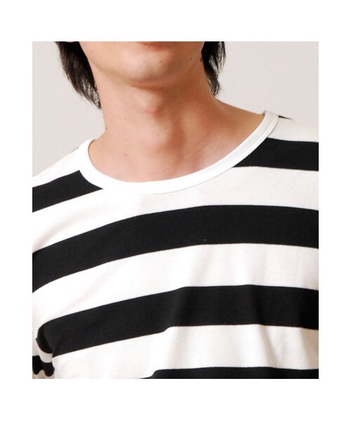 Design Tshirts Store graniph(デザイン ティーシャツ ストア グラニフ)の「GradationCamouflageBorderLongSleeve(Black)
グラデーションカモフラージュボーダーロングスリーブ(ブラック)(ロングスリーブT?・レディース・Black・L/M/S/SS)」の2枚目の写真