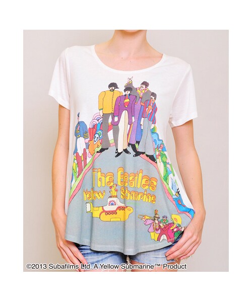 Design Tshirts Store graniph(デザイン ティーシャツ ストア グラニフ)の「TheBeatlesALineShortSleeve(NothingisReal)
ザビートルズAラインショートスリーブ(ナッシングイズリアル)(レディースカットソー?・レディース・Off White・Ladies F)」の7枚目の写真