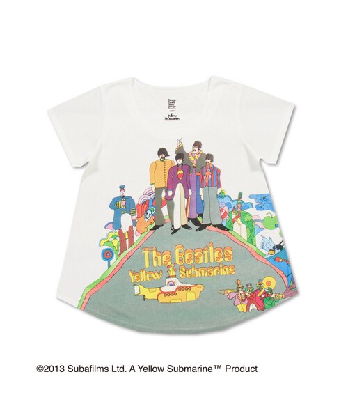 Design Tshirts Store graniph(デザイン ティーシャツ ストア グラニフ)の「TheBeatlesALineShortSleeve(NothingisReal)
ザビートルズAラインショートスリーブ(ナッシングイズリアル)(レディースカットソー?・レディース・Off White・Ladies F)」の2枚目の写真
