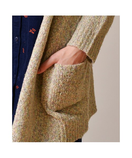 Design Tshirts Store graniph（デザイン　ティーシャツ　ストア　グラニフ）の「BoucleKnitLongSleeveCardigan(Natural)
ブークレニットロングスリーブカーディガン(ナチュラル)（レディースカーディガン?・レディース・Natural・Ladies F）」の3枚目の写真