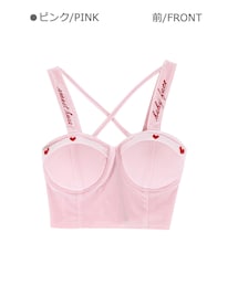 Bobon21 | ガーリーコルセット見せブラ-全２色-(ブラジャー)