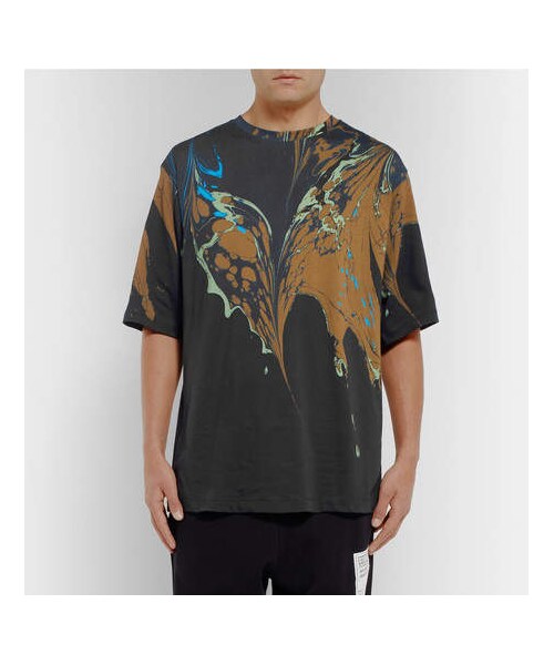 【Dries Van Noten】 コットンTシャツ スモーク DRIES VAN NOTEN(ドリスヴァンノッテン)の「Dries Van Noten