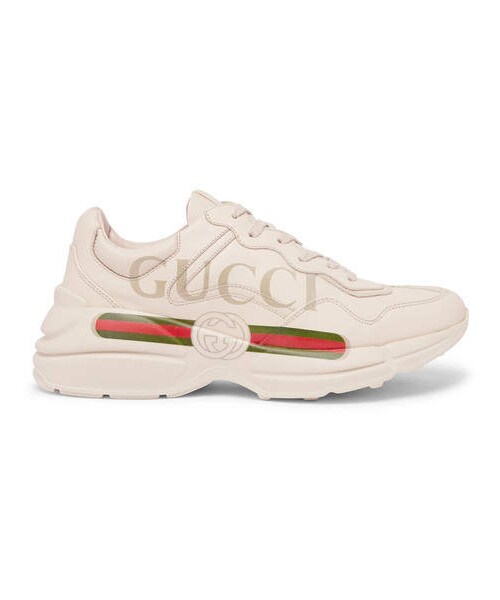 GUCCI(グッチ)の「Gucci Rhyton Logo-Print Leather Sneakers(スニーカー・メンズ・White・Uk11/Uk9/Uk12/Uk10/Uk9.5/Uk10.5)」の5枚目の写真