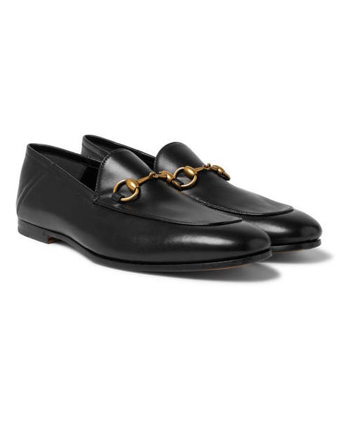 GUCCI(グッチ)の「Gucci Brixton Horsebit Collapsible-Heel Leather Loafers(その他シューズ・メンズ・Black・Uk7.5/Uk7/Uk6/Uk6.5/Uk5.5/Uk13/Uk10/Uk9.5/Uk8.5/Uk9)」の1枚目の写真