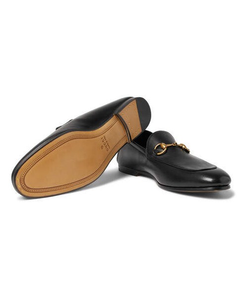 GUCCI(グッチ)の「Gucci Brixton Horsebit Collapsible-Heel Leather Loafers(その他シューズ・メンズ・Black・Uk7.5/Uk7/Uk6/Uk6.5/Uk5.5/Uk13/Uk10/Uk9.5/Uk8.5/Uk9)」の2枚目の写真
