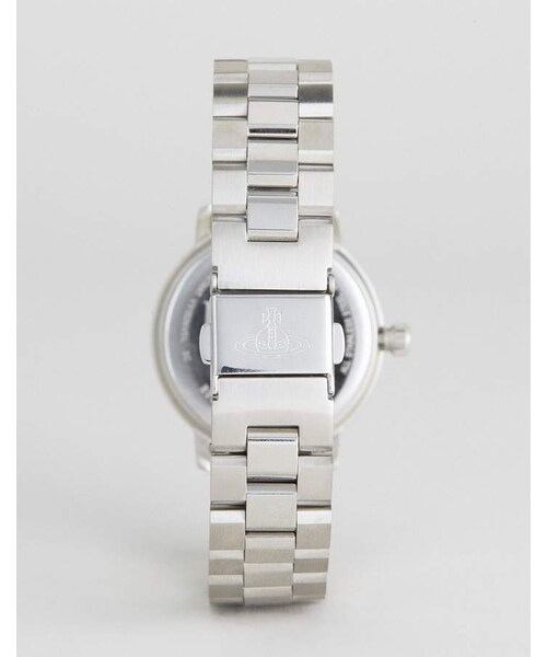 Vivienne Westwood(ヴィヴィアンウエストウッド)の「Vivienne Westwood VV152NVSL Bracelet Watch In Silver(アナログ腕時計・メンズ・Silver・One Size)」の4枚目の写真