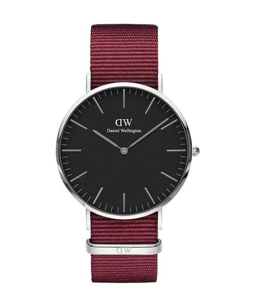 Daniel Wellington（ダニエルウェリントン）の「Daniel Wellington Classic Roselyn Nylon Strap Watch, 36mm（アナログ腕時計・レディース・Red・One Size）」の4枚目の写真