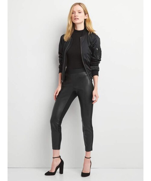 Thalia Sodi Faux-Leather-Front Leggings, Created for Macy's - Macy's