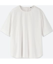 UNIQLO | エクストラファインコットンドビーTブラウス（半袖）(シャツ/ブラウス)