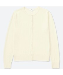 UNIQLO | エクストラファインメリノクルーネックカーディガン（長袖）(ニット/セーター)