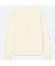 UNIQLO | エクストラファインメリノVネックカーディガン（長袖）(ニット/セーター)