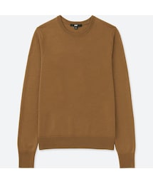 UNIQLO | エクストラファインメリノクルーネックセーター（長袖）(ニット/セーター)