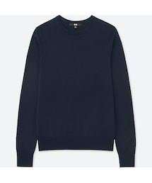 UNIQLO | エクストラファインメリノクルーネックセーター（長袖）(ニット/セーター)