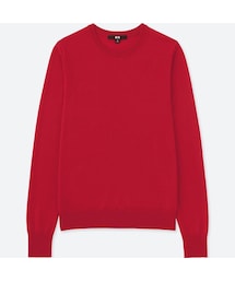 UNIQLO | エクストラファインメリノクルーネックセーター（長袖）(ニット/セーター)