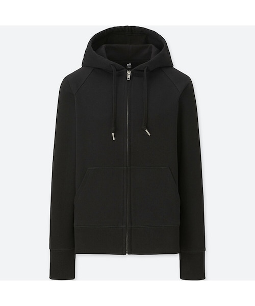 パーカー フルジップパーカ― レディース UNIQLO（ユニクロ）の「スウェットフルジップパーカ（長袖