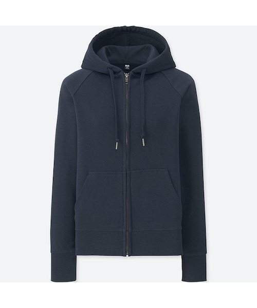UNIQLO（ユニクロ）の「スウェットフルジップパーカ（長袖）（パーカー・レディース・BLACK 09/GRAY 06/NAVY 69/YELLOW 47/RED 17/BEIGE 31/GREEN 53/PINK 12・S/M/3XL/XL/XXL/XS/L）」の5枚目の写真