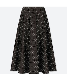 UNIQLO | サーキュラースカート（ハイウエスト・ドット・丈標準73～77cm）(スカート)