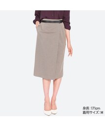 UNIQLO | チェックナロースカート（ハイウエスト・丈標準71～74cm）(スカート)