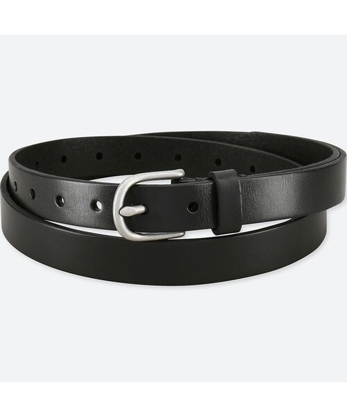 UNIQLO（ユニクロ）の「ヴィンテージスキニーベルト（ベルト・レディース・BLACK 09/DARK BROWN 39/RED 17・フリー）」の2枚目の写真