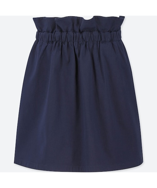 UNIQLO（ユニクロ）の「GIRLS ギャザースカート（スカート・キッズ・DARK GREEN 58/PINK 12/NAVY 69・100/130/150/120/110/160/140）」の2枚目の写真