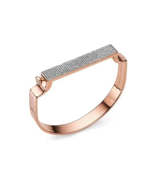 Monica Vinader（モニカ ヴィナダー）の「MONICA VINADER Signature Petite Diamond Bangle（ブレスレット・レディース・Metallic・One Size）」の2枚目の写真