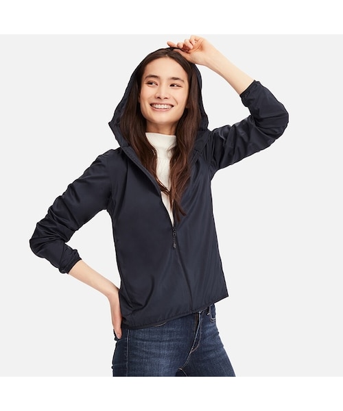 UNIQLO（ユニクロ）の「ポケッタブルパーカ（その他アウター・レディース・NAVY 69/LIGHT GRAY 02/OFF WHITE 01/BLACK 09/PINK 12・3XL/L/XS/S/M/XL/XXL）」の4枚目の写真