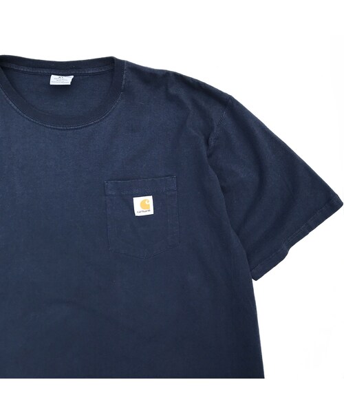 Carhartt(カーハート)の「Carhartt / Pocket Tee / Navy / Used(Tシャツ/カットソー・メンズ・その他)」の2枚目の写真