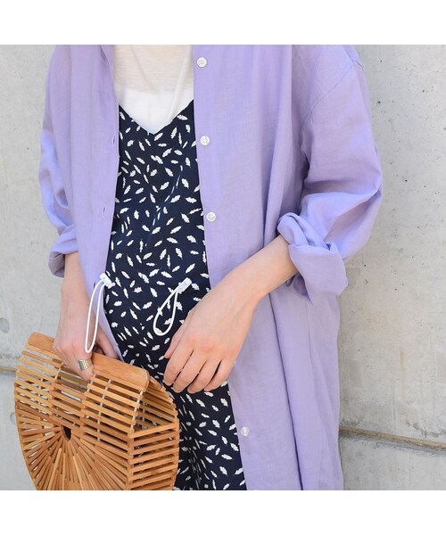 no brand（ノーブランド）の「【 MORE SALE 】リネンカラーシャツロングシャツ（シャツ/ブラウス・レディース・その他）」の14枚目の写真