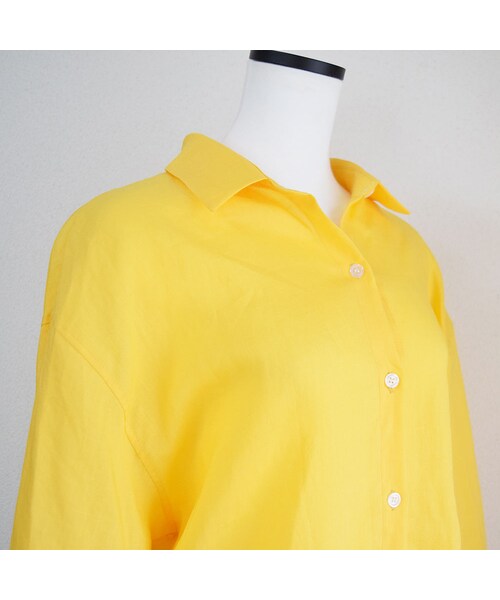 no brand（ノーブランド）の「【 MORE SALE 】リネンカラーシャツロングシャツ（シャツ/ブラウス・レディース・その他）」の6枚目の写真