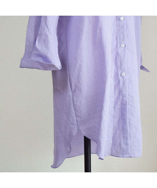 no brand（ノーブランド）の「【 MORE SALE 】リネンカラーシャツロングシャツ（シャツ/ブラウス・レディース・その他）」の9枚目の写真