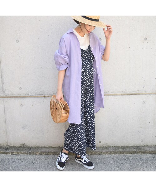 no brand（ノーブランド）の「【 MORE SALE 】フェザープリントロンパース（ワンピース・レディース・その他）」の3枚目の写真