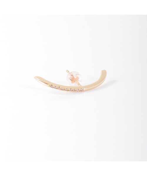 HIROTAKA（ヒロタカ）の「HIROTAKA Bow ダイヤモンドピアス（）」 - WEAR
