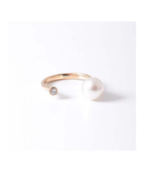 HIROTAKA（ヒロタカ）の「HIROTAKAAkoya pearl Diamond Cuff Ring