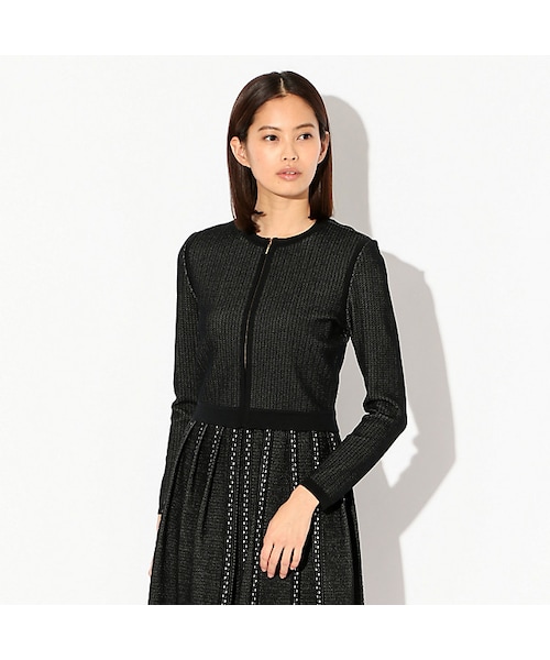 EPOCA（エポカ）の「ツイーディージャカード ニットブルゾン（）」 - WEAR