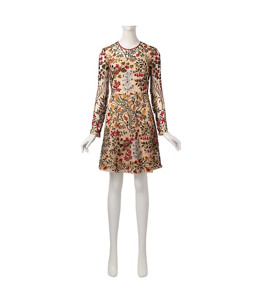 高級】RED VALENTINO ワンピース チュール レース ドレス 38