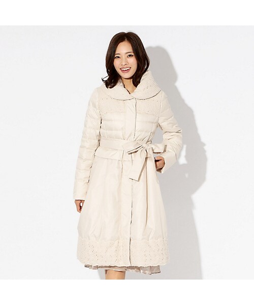 TO BE CHIC（トゥー ビー シック）の「【L】レースコンビダウンコート 