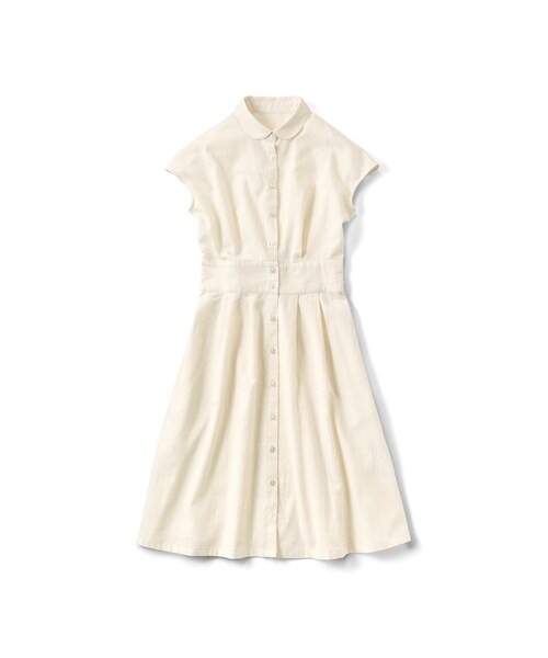 シロップ シロップ の ウエストマークのおじょうさんワンピース オフホワイト ワンピース Wear