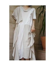 RehersalL | コットンラミーアシンメトリーワンピース(ワンピース)