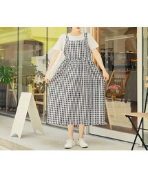 HOTPING | ギンガムチェックスリーブレスワンピース(ワンピース)