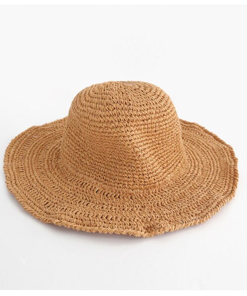 DHOLIC（ディーホリック）の「ペーパーヤーンブレンドハット（ハット・レディース・ホワイト/ベージュ/ブラウン・FREE）」の2枚目の写真