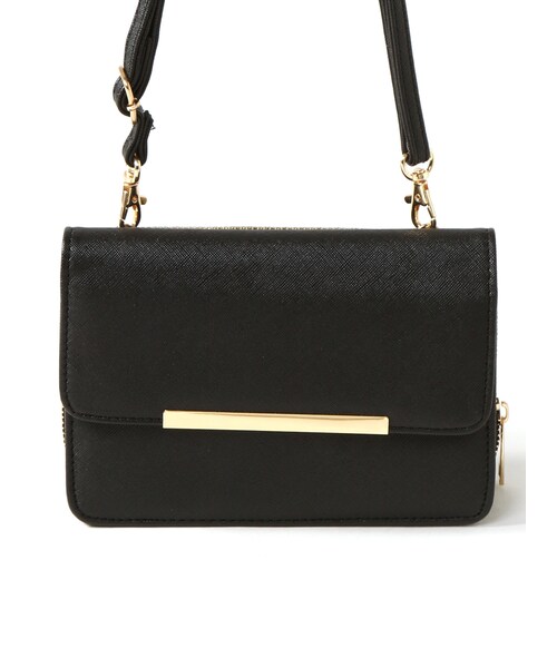 GRL（グレイル）の「ウォレット付き2wayショルダーバッグ（ショルダーバッグ・レディース・イエロー/ブラック/ホワイト/レッド/ゴールド・F）」の3枚目の写真