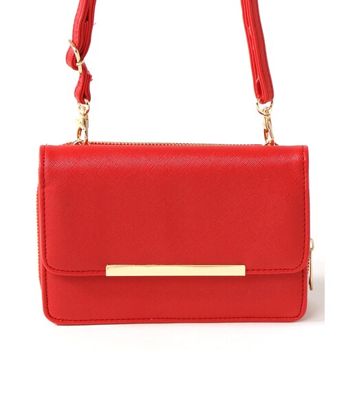 GRL（グレイル）の「ウォレット付き2wayショルダーバッグ（ショルダーバッグ・レディース・イエロー/ブラック/ホワイト/レッド/ゴールド・F）」の4枚目の写真