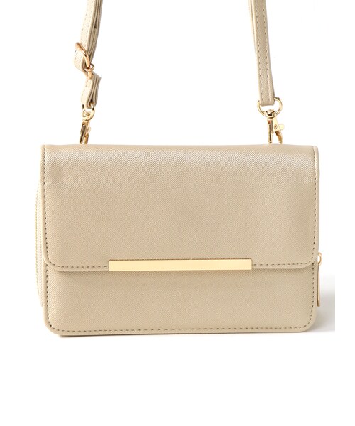 GRL（グレイル）の「ウォレット付き2wayショルダーバッグ（ショルダーバッグ・レディース・イエロー/ブラック/ホワイト/レッド/ゴールド・F）」の5枚目の写真