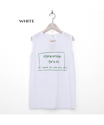 Sheson | Sheson(シーズン)select ロゴプリントノースリーブカットソー/ダメージ加工(Tシャツ/カットソー)