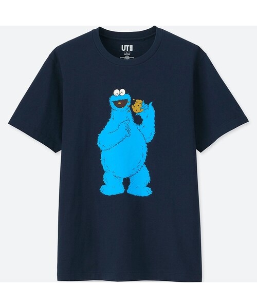 UNIQLO（ユニクロ）の「カウズ×セサミストリートグラフィックT（半袖）（Tシャツ/カットソー・メンズ・WHITE 00/NAVY 69・3XL/M/S/XS/L/4XL/XXL/XL）」の2枚目の写真