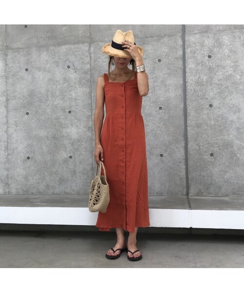 copine（コピン）の「ワッシャークロス前ボタンロングワンピース(4color)【クリックポスト対象商品】（ワンピース・レディース・その他）」の13枚目の写真