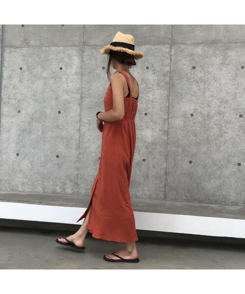 copine（コピン）の「ワッシャークロス前ボタンロングワンピース(4color)【クリックポスト対象商品】（ワンピース・レディース・その他）」の15枚目の写真