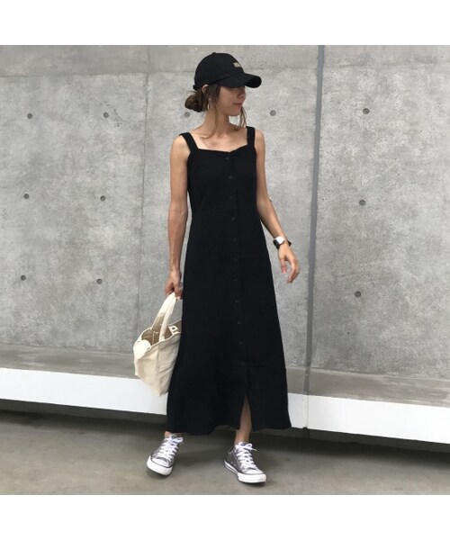 copine（コピン）の「ワッシャークロス前ボタンロングワンピース(4color)【クリックポスト対象商品】（ワンピース・レディース・その他）」の5枚目の写真