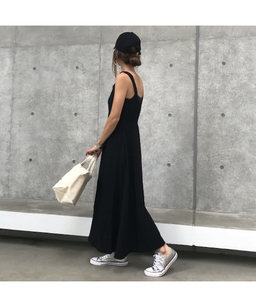 copine（コピン）の「ワッシャークロス前ボタンロングワンピース(4color)【クリックポスト対象商品】（ワンピース・レディース・その他）」の7枚目の写真